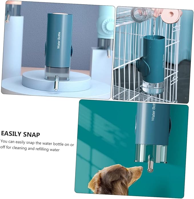 550ml Pet Automatic Feeder Dog Water Dispenser for Crate Safe Material