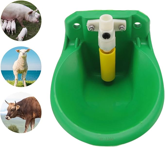 TOPINCN Automatic Water Dispenser for Dogs, Outdoor Dog Water Bowl Plastic Water Feeder for Small to Large Pets Large Livestock Waterer