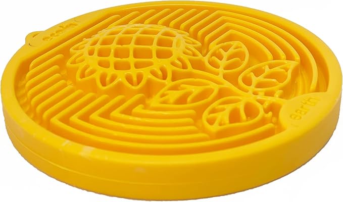 SodaPup Earth eCoin – Durable Slow Feeder Tray Made in USA from Non-Toxic, Pet-Safe, Food Safe Nylon Material for Mental Stimulation, Calming Nerves, Avoid Overfeeding, Promotes Fresh Breath & More