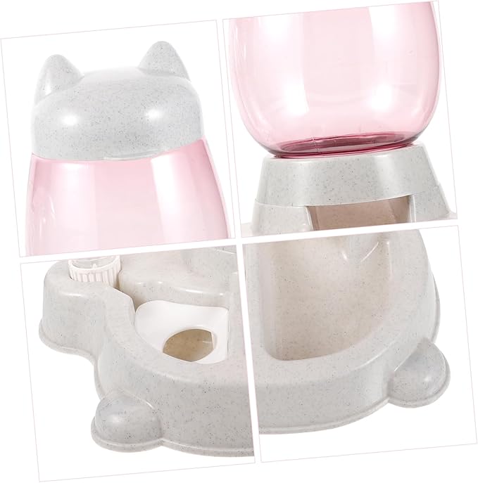 SUPVOX Indoor Pet Feeder Bowl Automatic Feeder for Dogs Cats Safe and Easy to Clean