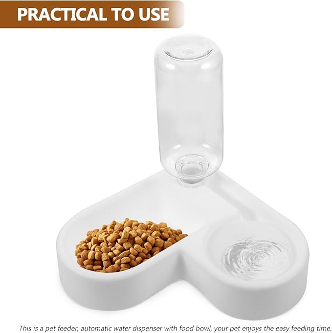 SUPVOX Pet Automatic Water Feeder and Multi-Function Cat Food Bowl for Dogs and Cats Detachable Design and Pet Shops