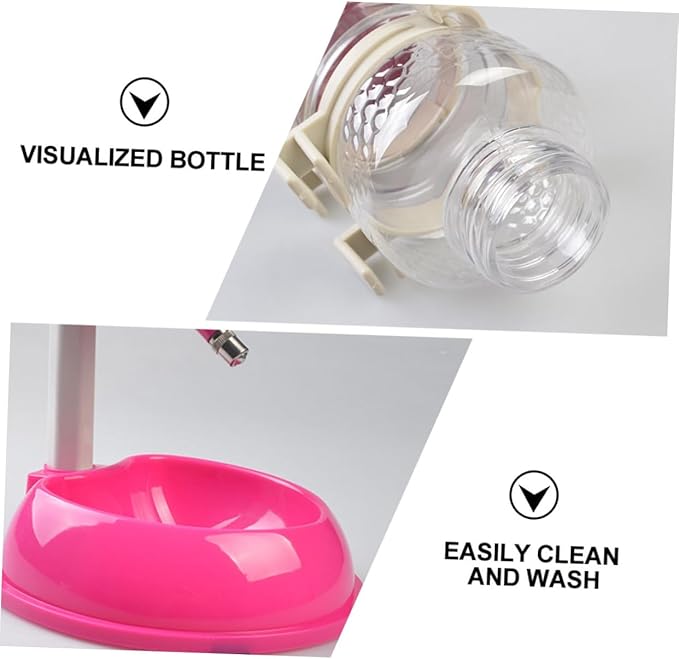 Happyyami Quality Pp PVC Pet Feeder Water Bottle Dog Water Dispenser for Crate Pet Feeding Bowl Automatic Dispenser