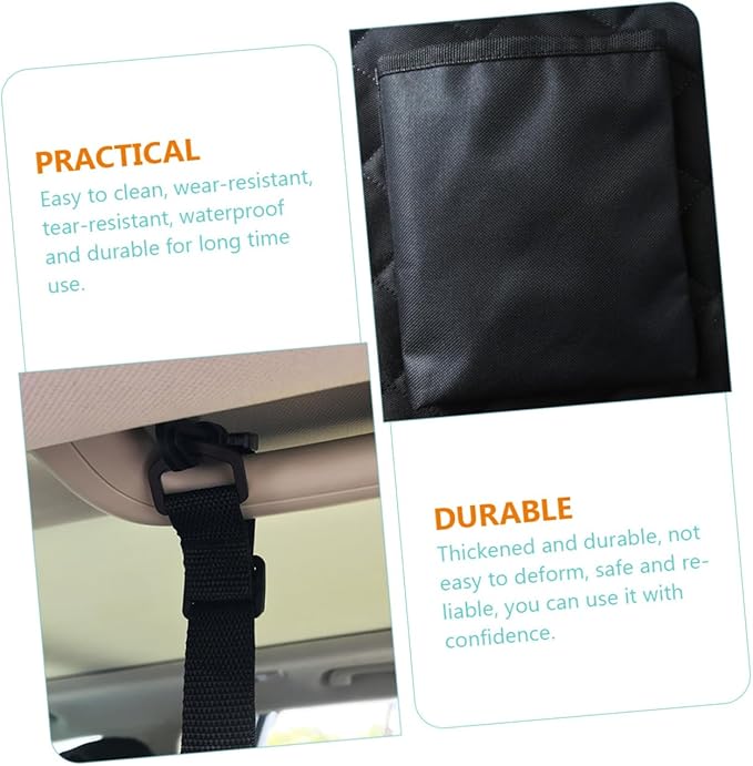 BESPORTBLE Waterproof Dog Car Seat Cover Non-Slip PET Seat for Dogs with Storage Pocket for Travel in Cars SUVs and Trucks