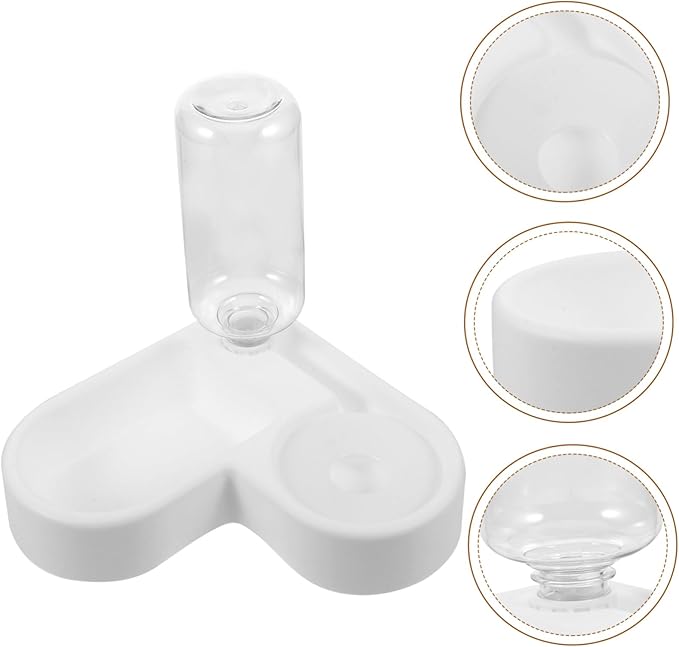 Multi-Function Cat Feeder Elevated Pet Food Bowl Automatic Water Container Cat Dog Food Holder Pet Supply