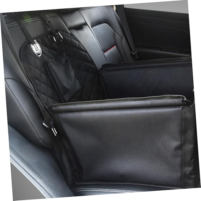 Dog Car Bed with Belt Non Slip Cushion for Pets Portable and Lightweight Car Seat Protector Durable and Easy to Clean for Dog Travel Cars and Suvs