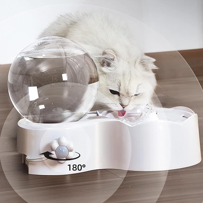 Cats Fountain Dog Water Dispenser 77oz Water Capacity Quiet Automatic Drinking Water Bowl with Filter Pad