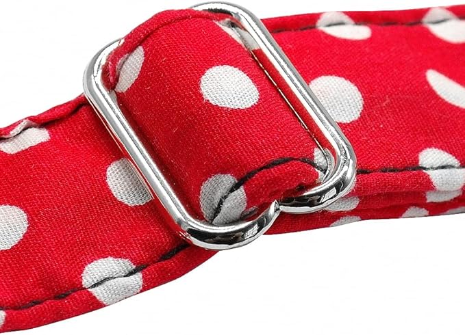 Personalized Dog Collar Dot Dogs Collars Nylon Pet Collars Engrave ID for Small Medium Large Pet Pitbull Red Blue Black