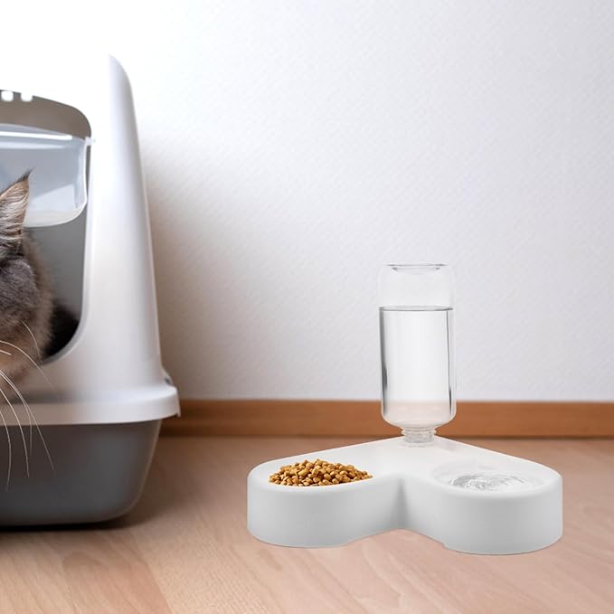 SUPVOX Pet Automatic Water Feeder and Multi-Function Cat Food Bowl for Dogs and Cats Detachable Design and Pet Shops