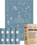 Extra Thick Poop Bags by Peony Celeste - Blue Stone Color, Leak-Resistant, Coreless, Unscented Pet Waste Bags, 9x13 Inches