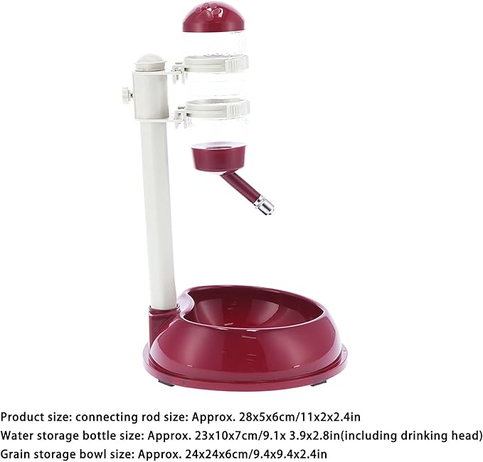 Pet Lifting Water Food Automatic Feeder Dog Water Dispenser Adjustable Height Pet Water Bowl Universal Automatic Water Feeding Set for Cats and Dogs Automatic Pet Water Dis