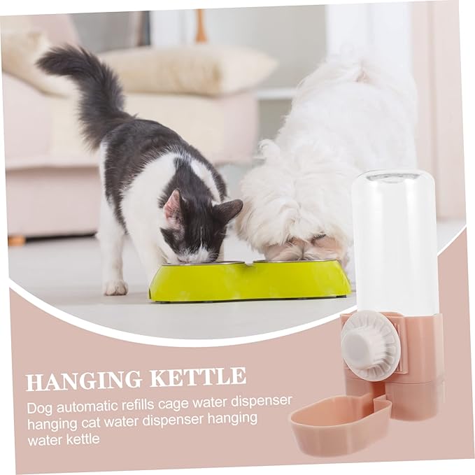 Mipcase Automatic Dog Water Dispenser Dog Bowl Pet Cage Water Dispenser Hanging Bottle for Pets
