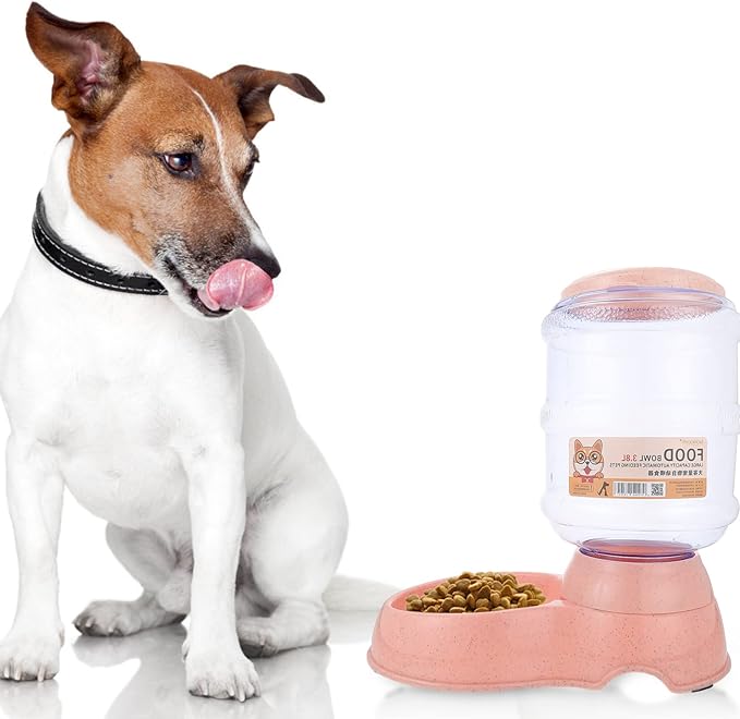 Automatic Pet Food Dispenser Capacity Unique Design Pet Feeder for Dogs Cats Home Decoration Non-tip Feature for Dry Food Supply