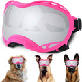 Dog Sunglasses,Doggles Anti-UV Protection,Pet Sunglasses with Adjustable Strap,Suitable for Motorcycle Car Driving Bike Riding Hiking Swimming Wind Dust Fog Dog Eye Protection