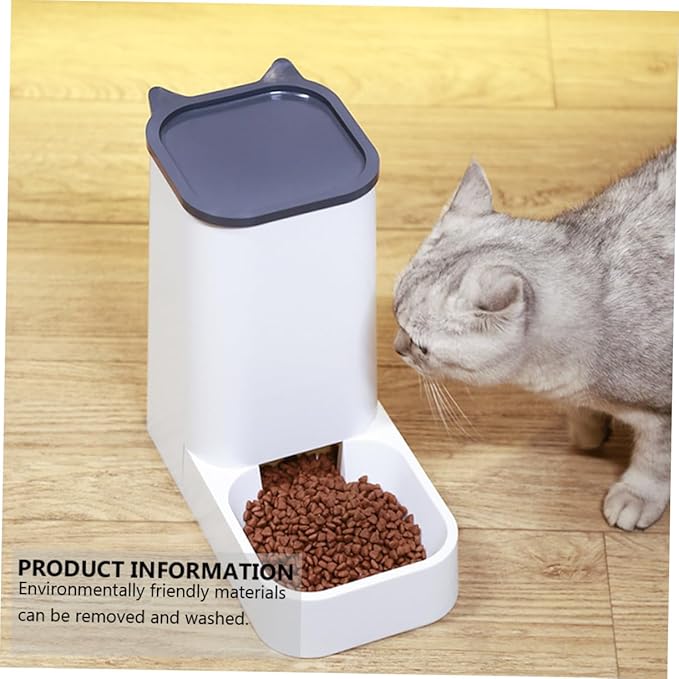 Toyvian 1pc Automatic Pet Feeder for Dogs and Cats Capacity Removable Parts Convenient Design for Easy Feeding for Pets