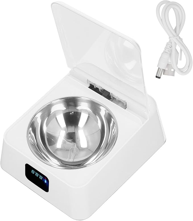 Automatic Pet Feeder, 350ML Automatic Cat Feeder Bowl, Rechargeable Automatic Cat Food Dispenser Lid Opening with Motion Detection for Small Dogs Cats