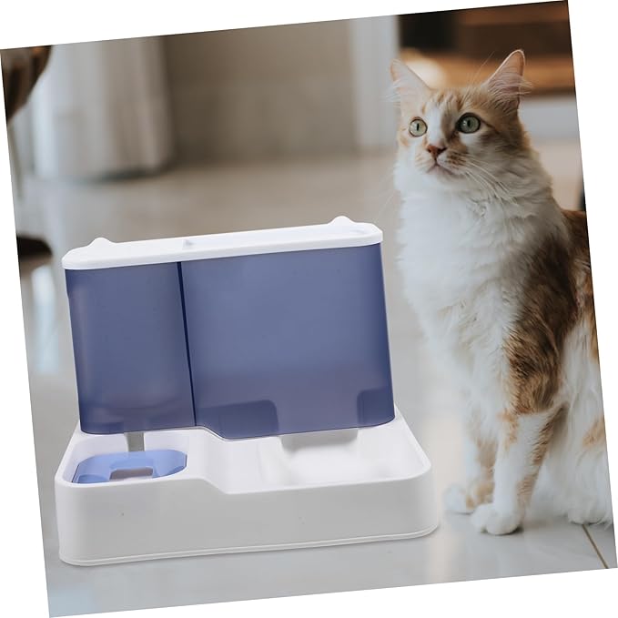 GANAZONO Automatic Pet Feeder Water Fountain Cat Dog Water Bowl Dispenser Easy Pet Drinking Supplies