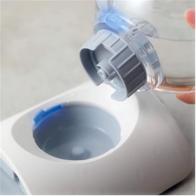 Automatic Dog & Cat Water Dispenser, 2.8L No Electricity Bubble Fountain, BPA- Pet Feeder (Pink)