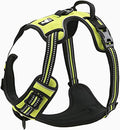 TRUE LOVE Adjustable No-Pull Dog Harness Reflective Pup Vest Harnesses Comfortable Control Brilliant Colors TLH5651(Neon Yellow,S)