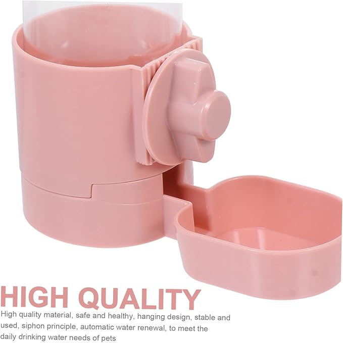 1Pc Hanging Automatic Water Feeder for Dogs Cats Pets Portable Water Dispenser with Bottle Design for Busy Pet Owners for Cages and Travel