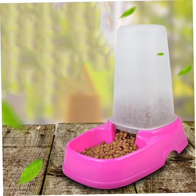 2pcs Cat Auto Feeder Automatic Dog Feeder Pet Automatic Safe Plastic Removable Bottle Ideal for Single or Multiple Pets
