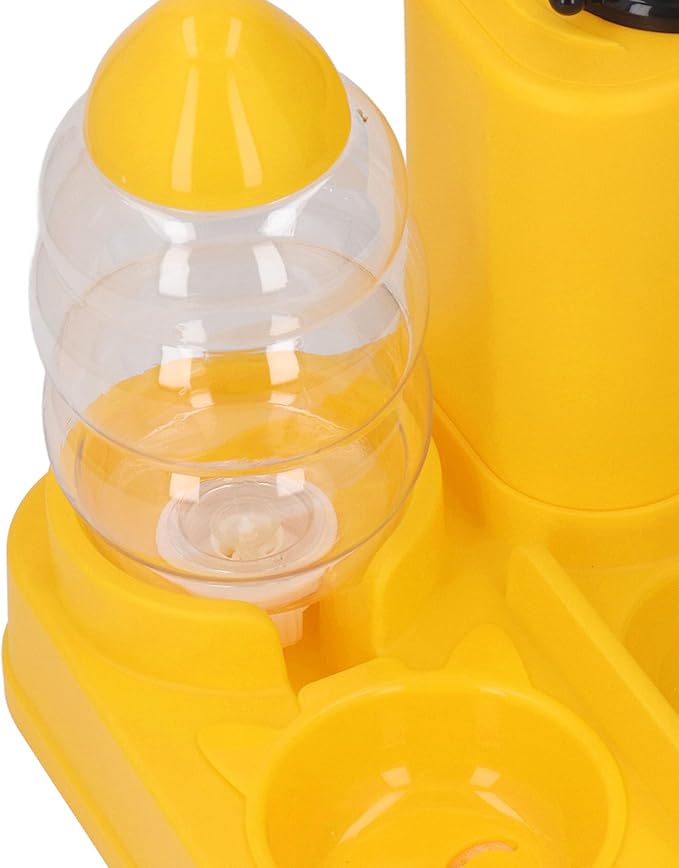 2 in 1 Automatic Pet Feeder and Water Dispenser Set, Automatic Cat Food Dispenser, Large Capacity Dry Wet Separation Dog Cat Gravity Food and Water Dispenser