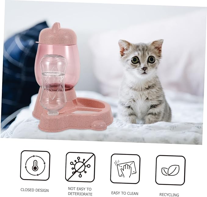 1pc Automatic Pet Water Dispenser Cat Feeder Compact Sturdy Design Non- Base for Dogs and Cats Prevents Spills for Home Use