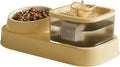 Pet Automatic Waterer Cats Feeder Food Container Bowl Automatic Water Fountain 2 in 1 Pet Large Dog Water Feeder