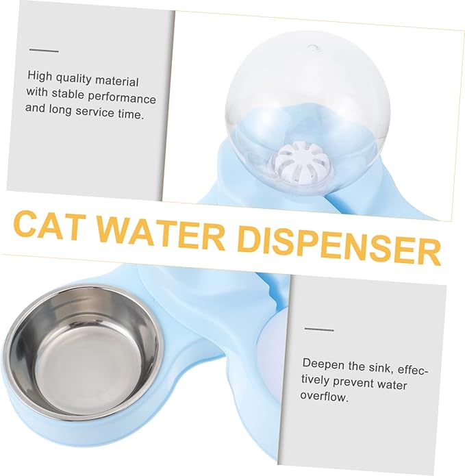 BESPORTBLE Automatic Drinking Fountain Pet Cat Bowl Cat Water Dispenser Stainless Steel Supply