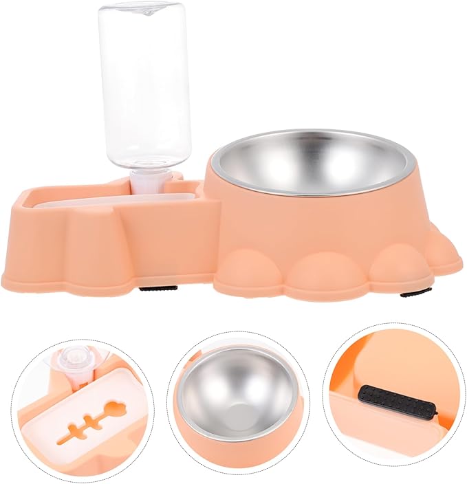 Automatic Dog Bowl for Food and Water Elegant Design Pet Feeder and Feeding Container for Dogs and Puppies for Home and Travel