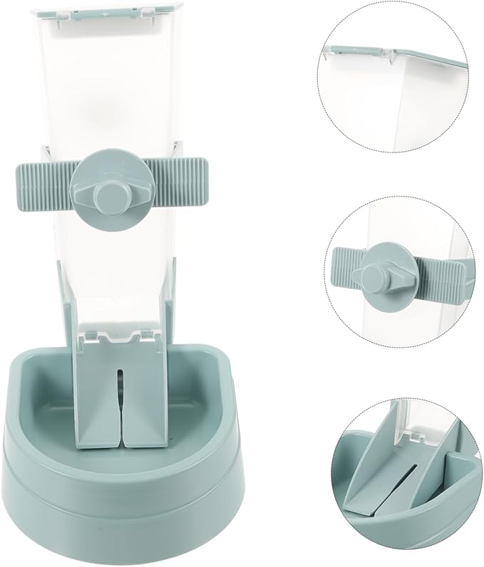 Automatic Pet Feeder Hanging Dog Food Dispenser Deepened Bowl Space-Saving Cage Feeder for Puppies and Dogs Easy and Add Food Stargazing