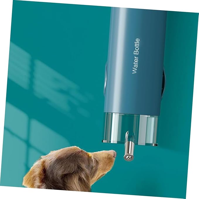 GANAZONO 550ML Dog Water Dispenser Hanging PET Waterer Small Size Automatic PET Feeder for Dogs and Cats No Mess Drinking Solution