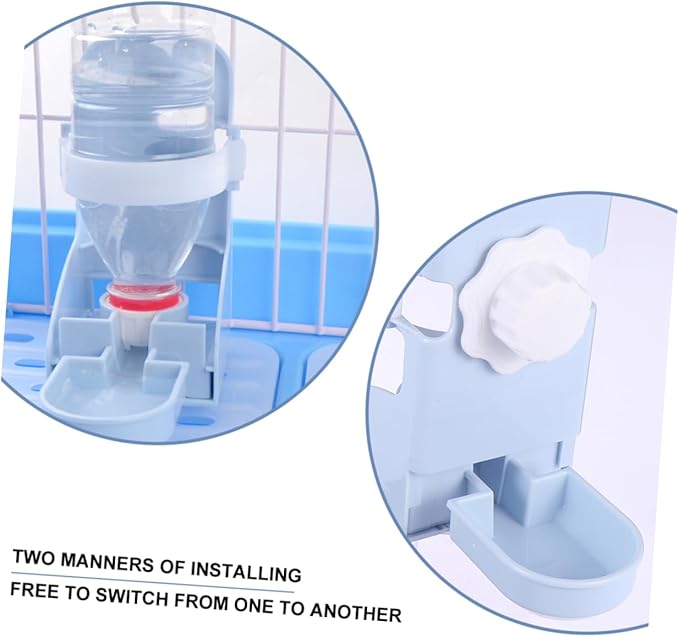 2pcs Automatic Pet Water Dispenser Hanging Feeder for Dogs and Cats Leak Design Use Easy to Install