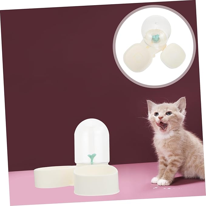 Milisten Automatic Cat Water Dispenser Portable Bowl Feeder for Dogs No Spill Design Easy to Clean