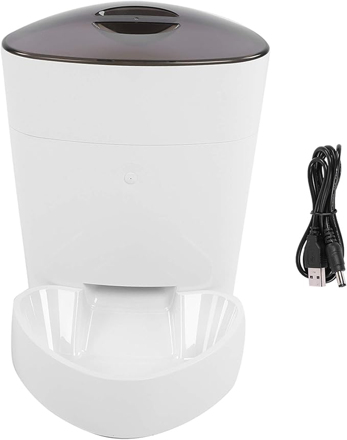 Automatic Feeder Intelligent Device for Dogs and Cats Timing Function USB or Battery Powered 4L Capacity