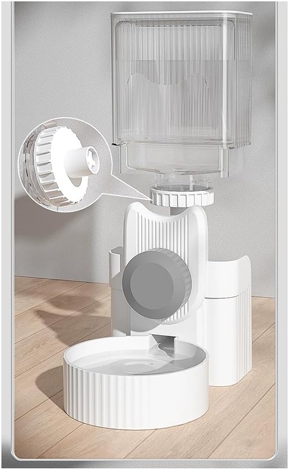 Dog Food Feeder Cat Automatic Feeding Water Bowl Pet Food Storage Dispenser