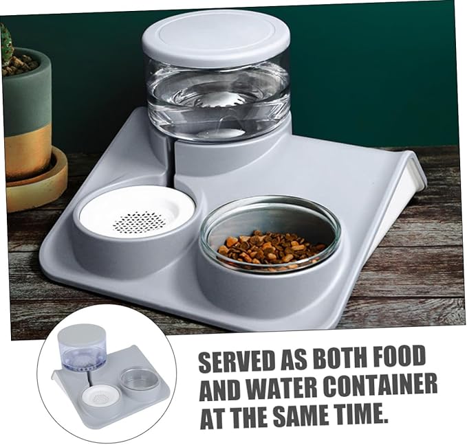 TOYANDONA 1pc Automatic Pet Water Feeder Food Bowl Dual-use Design for Cats and Dogs Material Convenient Water Dispenser Fresh Refill System