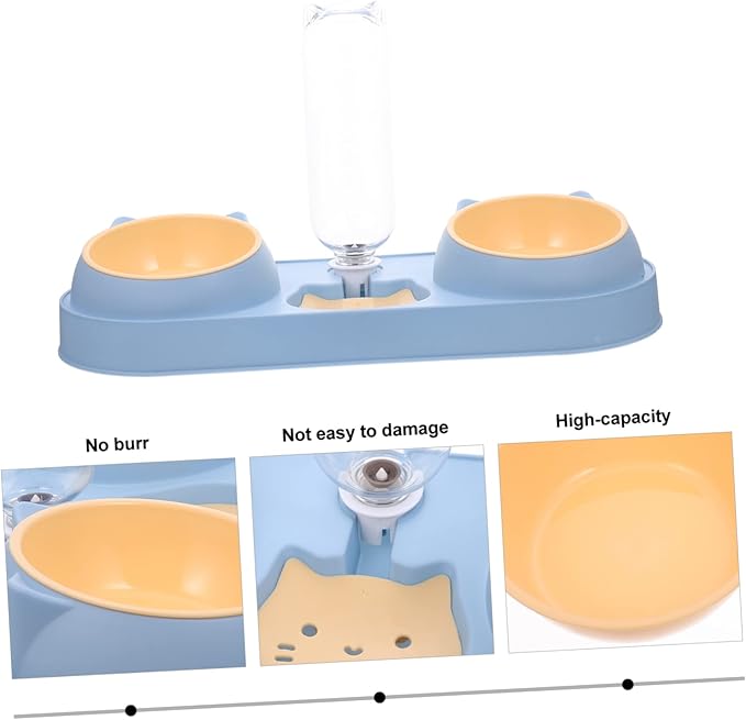 HANABASS Plastic Feeding Bowl Pet Feeding Device Cat and Dog Automatic Feeder and Drinker