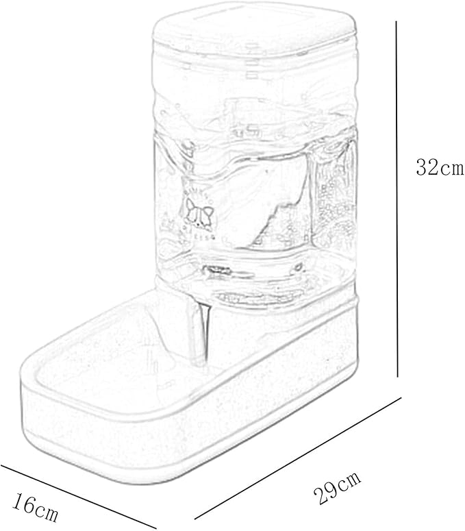 Automatic Pet Feeder 3.8L Automatic Dog Feeder and Water Dispenser Set Gravity Self Feeding Food Waterer for Small Medium Cats Dogs Kitten Puppy cat Fountain