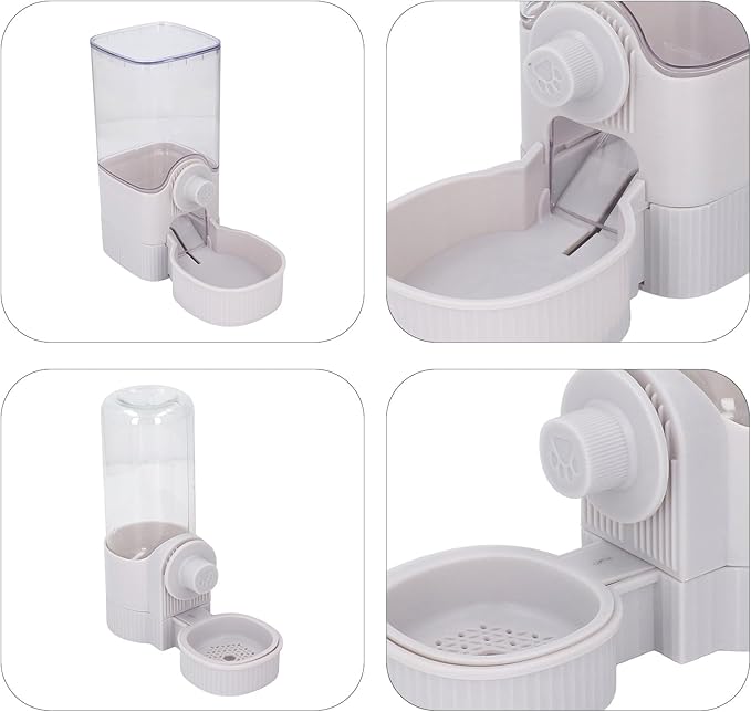 Pet Automatic Feeding Feeder, Large Capacity with Food Water Dispenser Set for Small Medium Large Pets