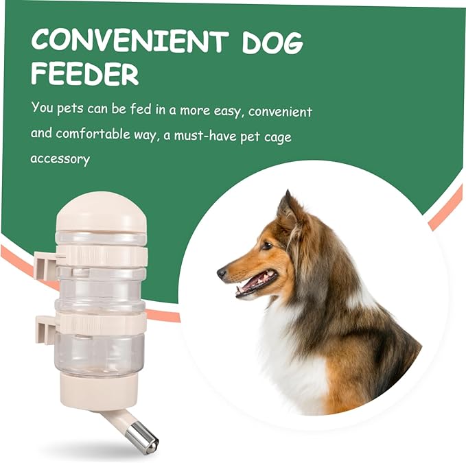 Automatic Dog Water Feeder Cat Water Dispenser Stainless Steel Hanging Bottle Nozzle for Indoor Pets and Small Animals Dispenser