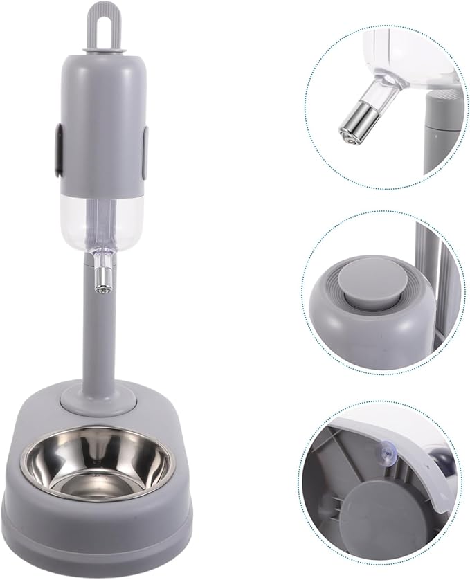 Pet Feeding Station Water Dispenser Kitten Puppy Feeder Bowl Cats Dogs Automatic Watering