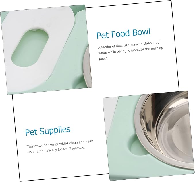 Sosoport Automatic Pet Water Dispenser Capacity Water Feeder for Cats and Dogs Easy to Transparent Design for Volume Monitoring Convenient Dual Use Feeder for Enhanced Pet Hydration