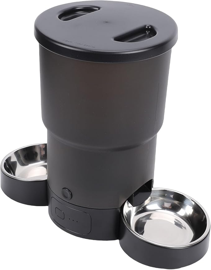 Zerodis Smart Dog Food Dispenser Plastic Portion Control and Timer Settings for Pet Feeding Ideal for Multi Cat Households