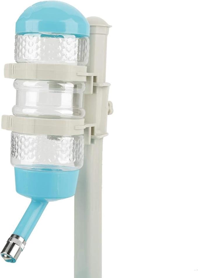 GLOGLOW Height Adjustable Pet Water Dispenser and Food Bowl Station, Automatic Dog Feeding System