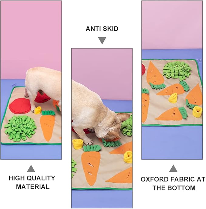 balacoo 1pc Pet Sniffing Cushion Toy Creative Dog Smell Mat for Interactive Puzzle Play Fleece Foraging Skills and Train Nose Work for Dogs
