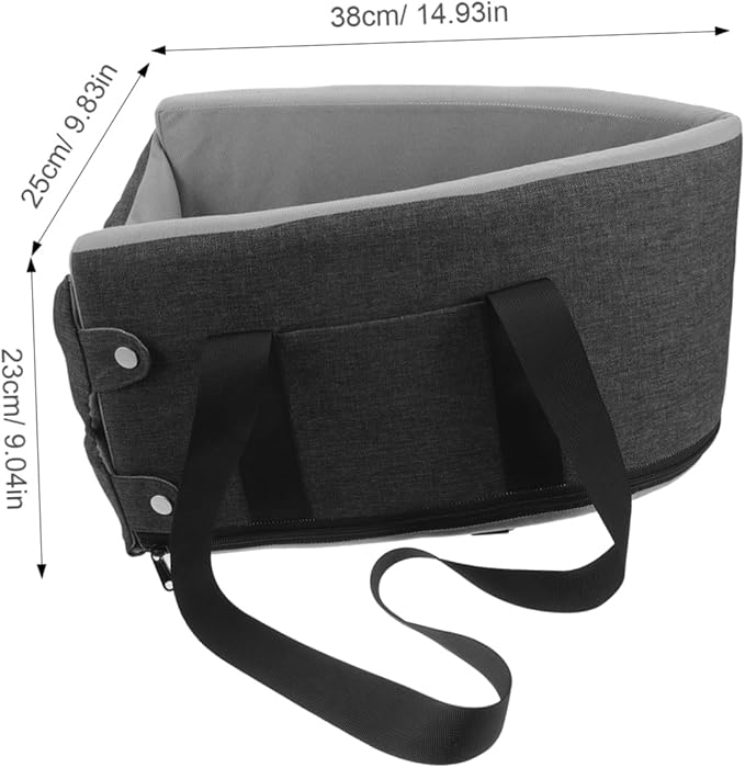 Kisangel Center Console Dog Car Seat for Pets Portable Pet Seat for Cats Dogs Easy to Install Removable Design All-Season Car Models Deep