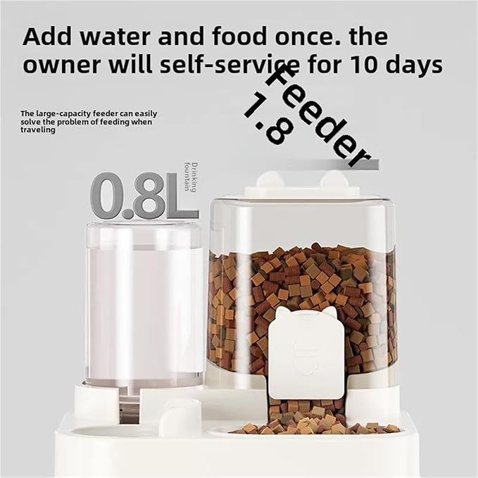 Automatic Pet Feeder with Water Feeder Bowl for Dogs and Cats - Universal Pet Products