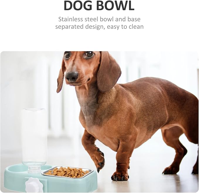 Mipcase 1set Hanging Pet Feeder Detachable Dog Bowl Automatic Water Dispenser for Cats and Dogs Multi-Functional Design for Busy Pet Owners Safe and Material