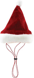 Huxley & Kent Pet Hat | Santa (Small) | Festive Christmas Holiday Accessory for Dogs/Cats | Holiday Pet Hat | SnugFit Sliding Toggles for Best Fit