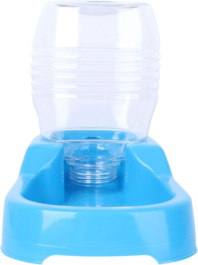 Dog Water Feeder Bowl Automatic Gravity Pet Drinking Tool for Home Use Eco-Friendly Design Blue for Puppies and Dogs